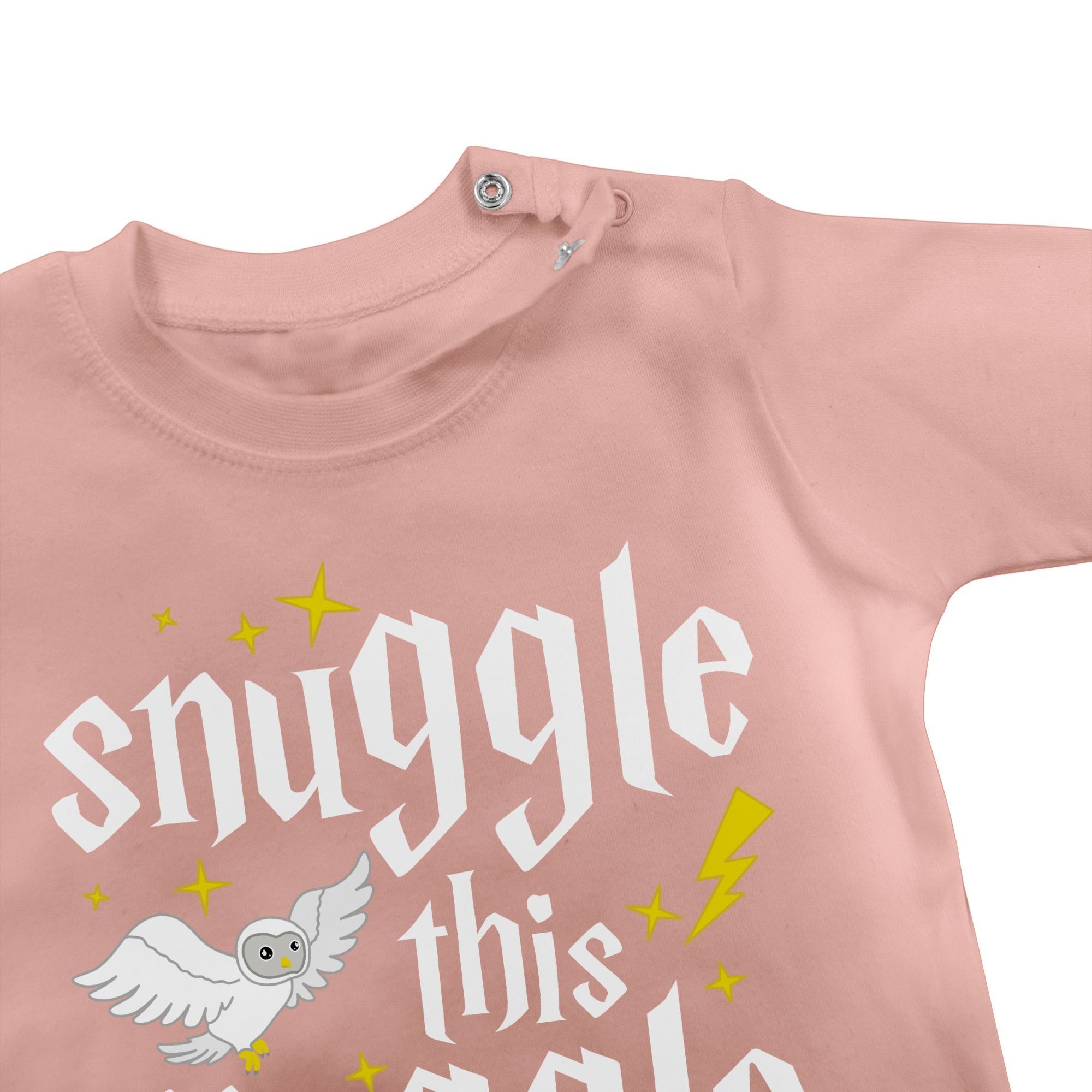 Junge T-Shirt Shirtracer Mädchen Harry Baby Muggle Babyrosa & Strampler This 1 Snuggle