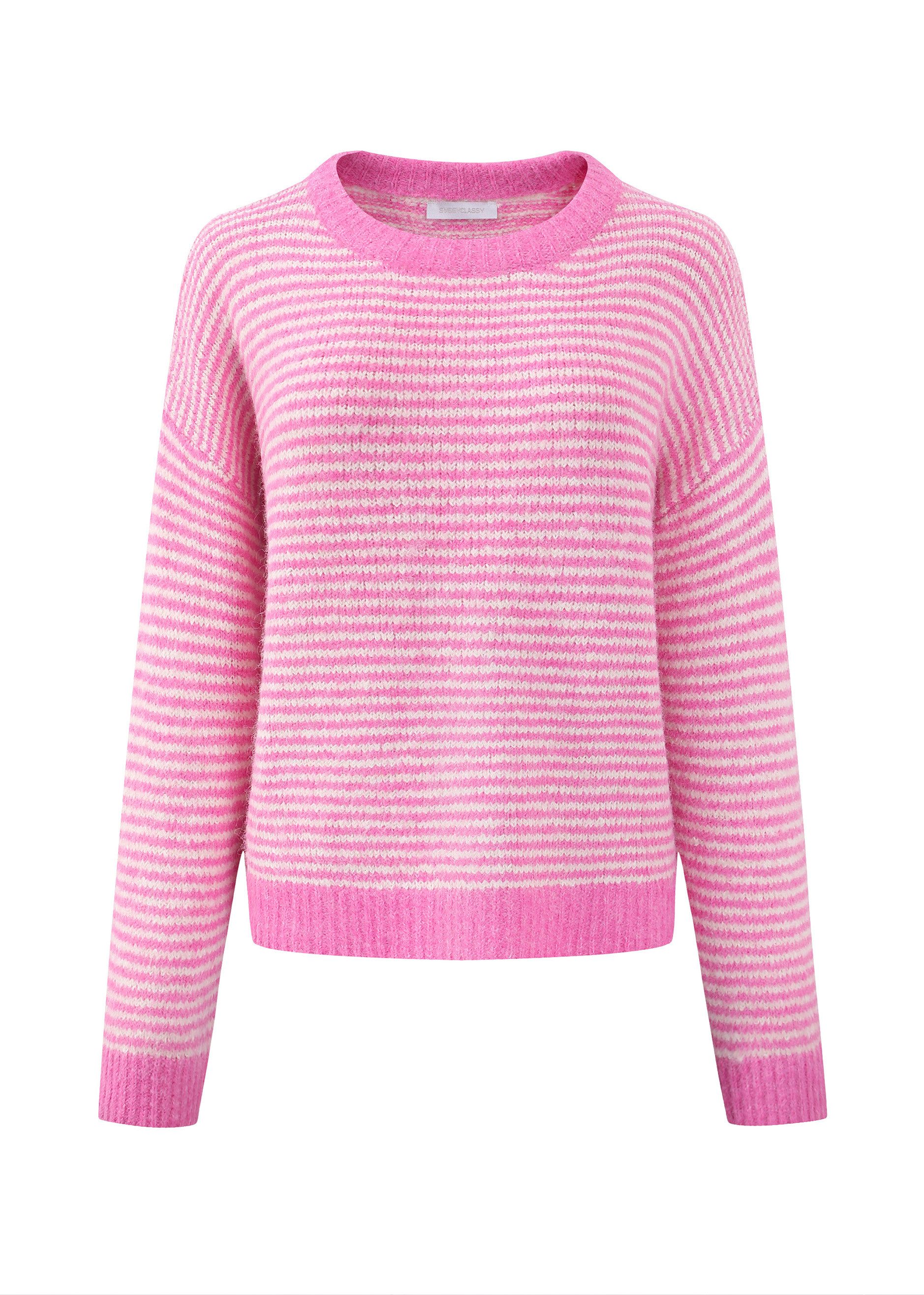 Strickpullover Gestreifter Pullover für Damen
