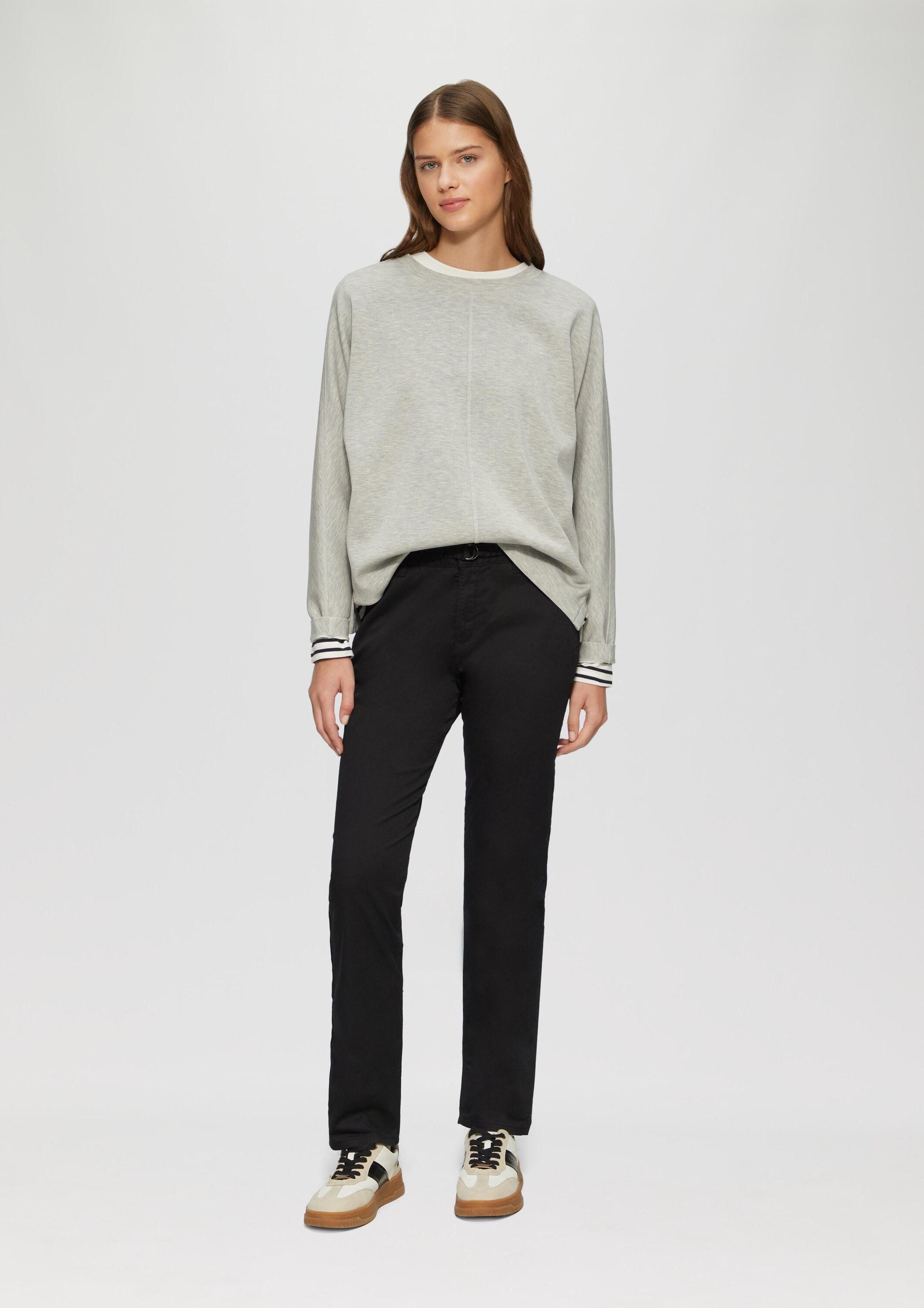 s.Oliver Chinos Hose CHINO Regular: Chino mit Stoffgürtel günstig online kaufen
