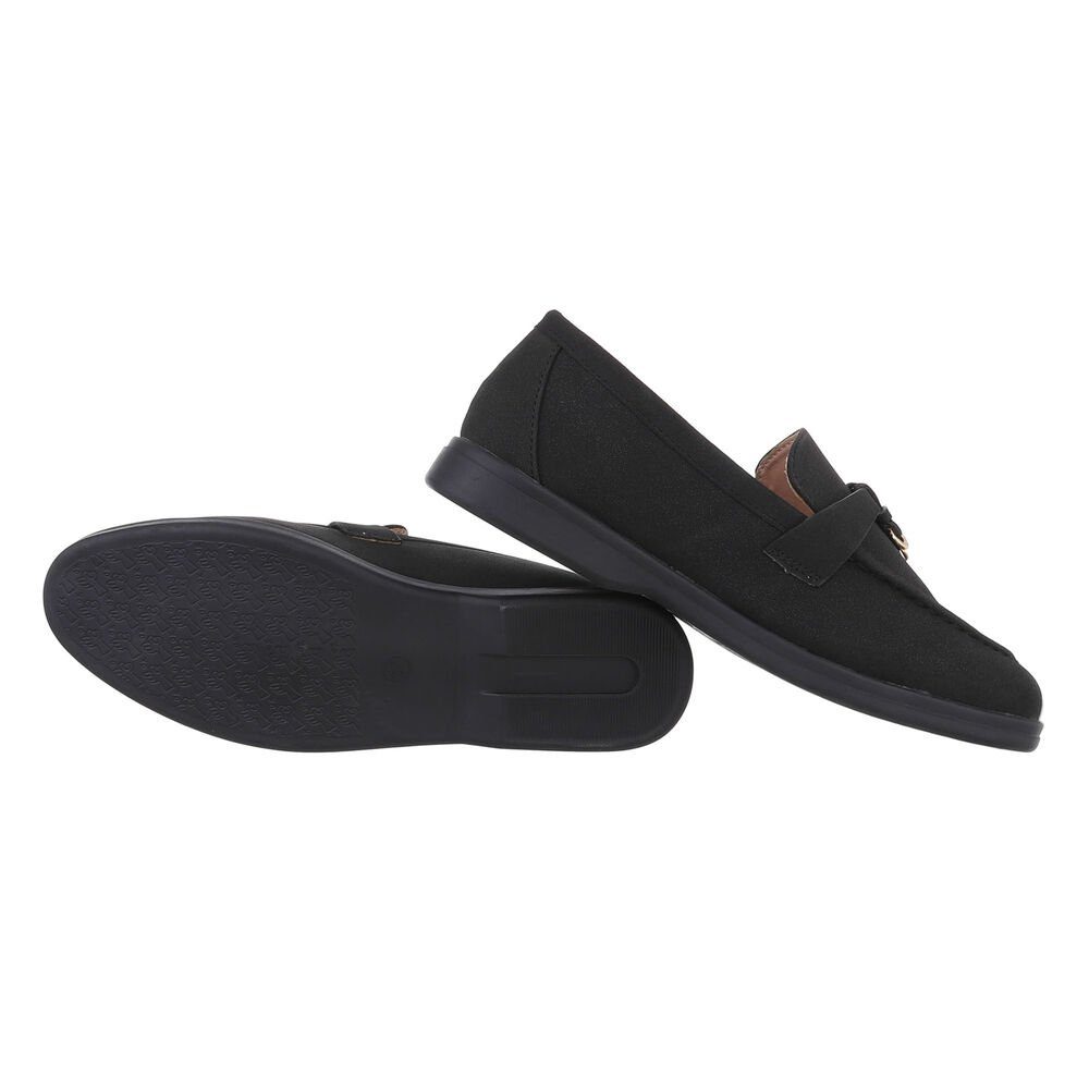 Ital-Design Damen Mokassins Freizeit Slipper Blockabsatz günstig online kaufen