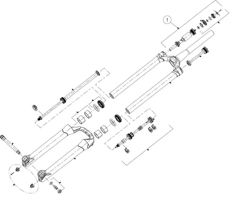 Manitou Federgabel Manitou Druckstufe Mattoc Pro, Mastodon 27,5"/29" Matt - präzise Feder
