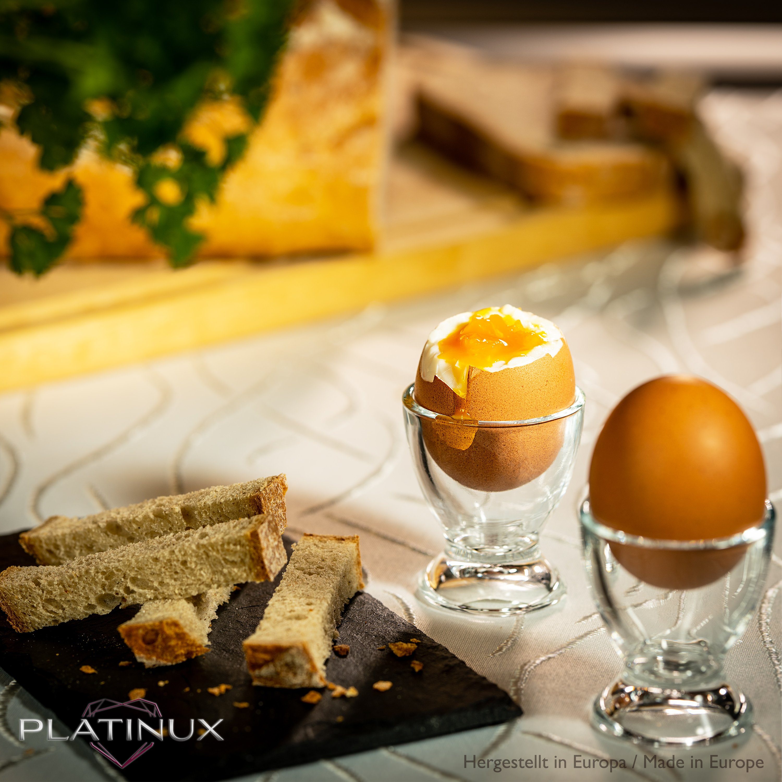 PLATINUX Stück), (12 Set Eierhalter Brunch Frühstück Egg-Cup 35ml Eierbecher, Eierbecher Eierständer 12-Teilig