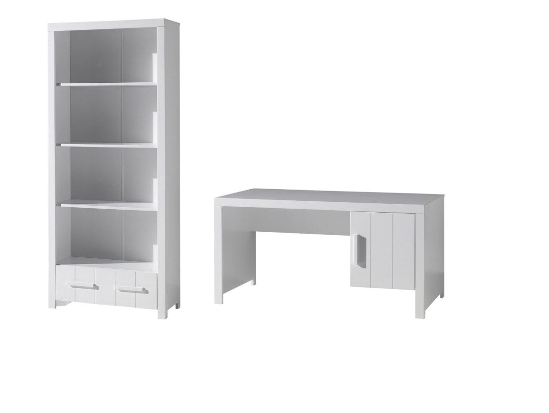 Faizee Möbel Jugendzimmer-Set Erik Schreibtisch und Regal