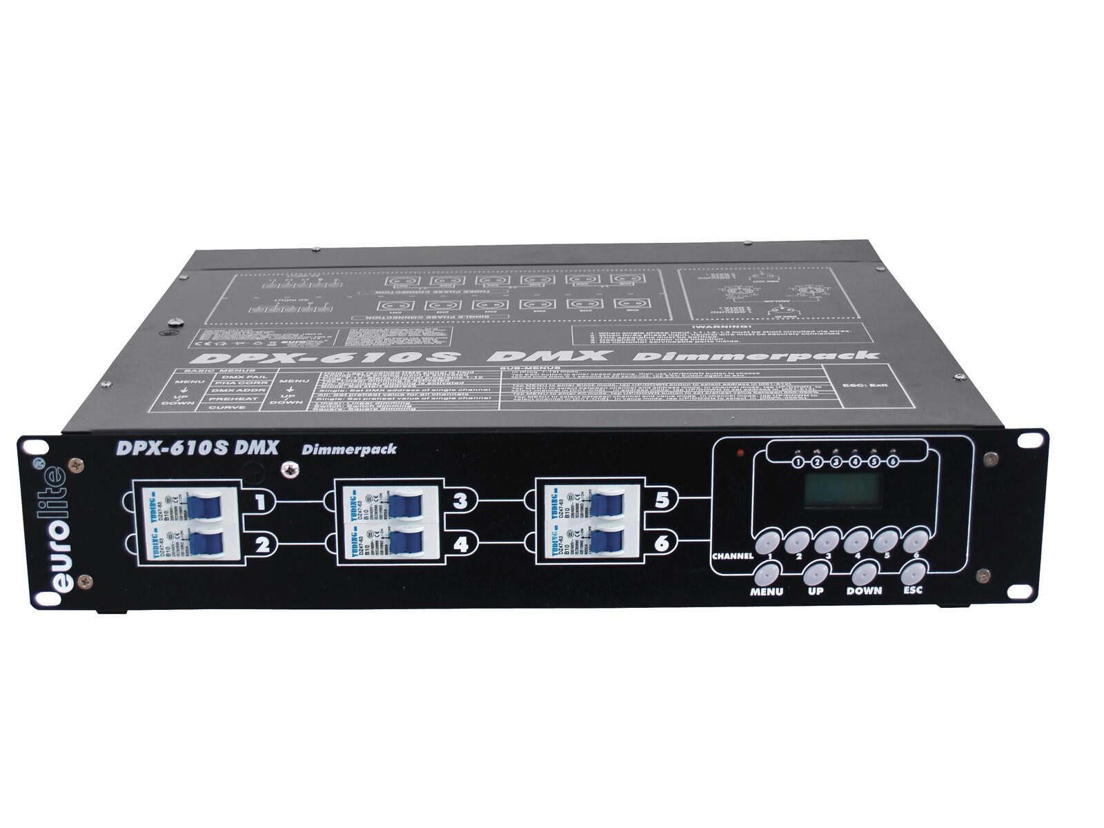 EUROLITE Discolicht EUROLITE DPX-610 S DMX Dimmerpack