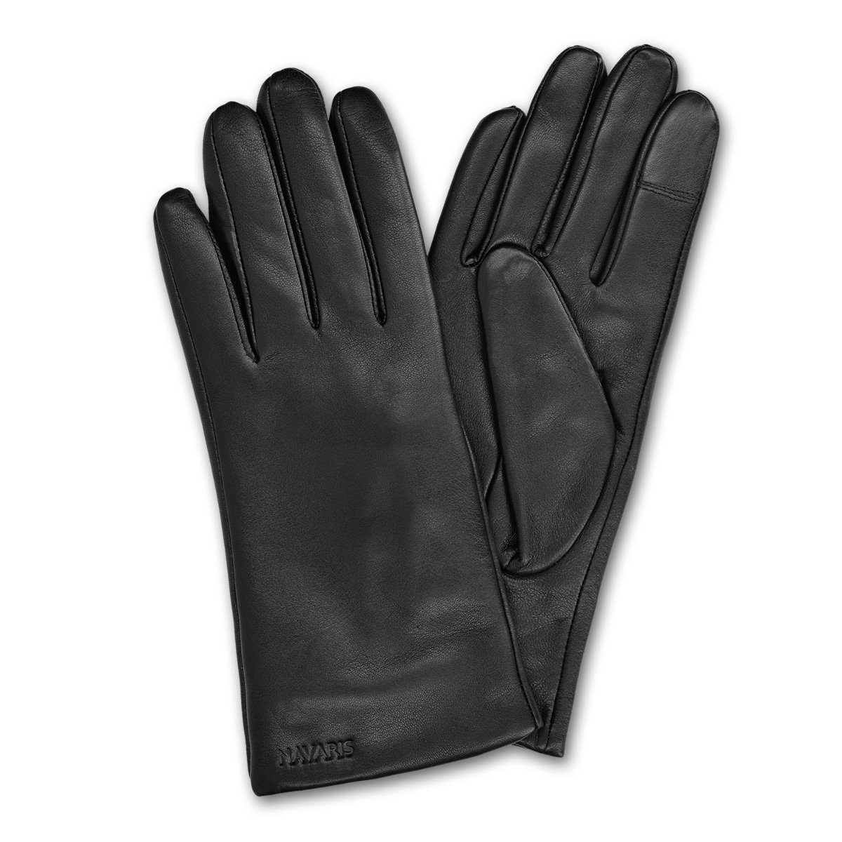 - Nappa-Leder Touchscreen Größe M Navaris Lederhandschuhe Lederhandschuhe Damenhandschuhe aus