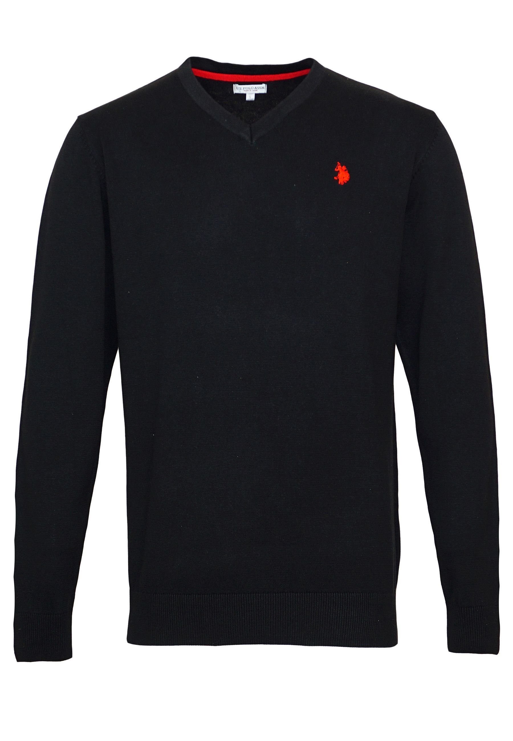 U.S. Polo Assn. Strickpullover Pullover Strickpullover V-Neck (1-tlg) günstig online kaufen
