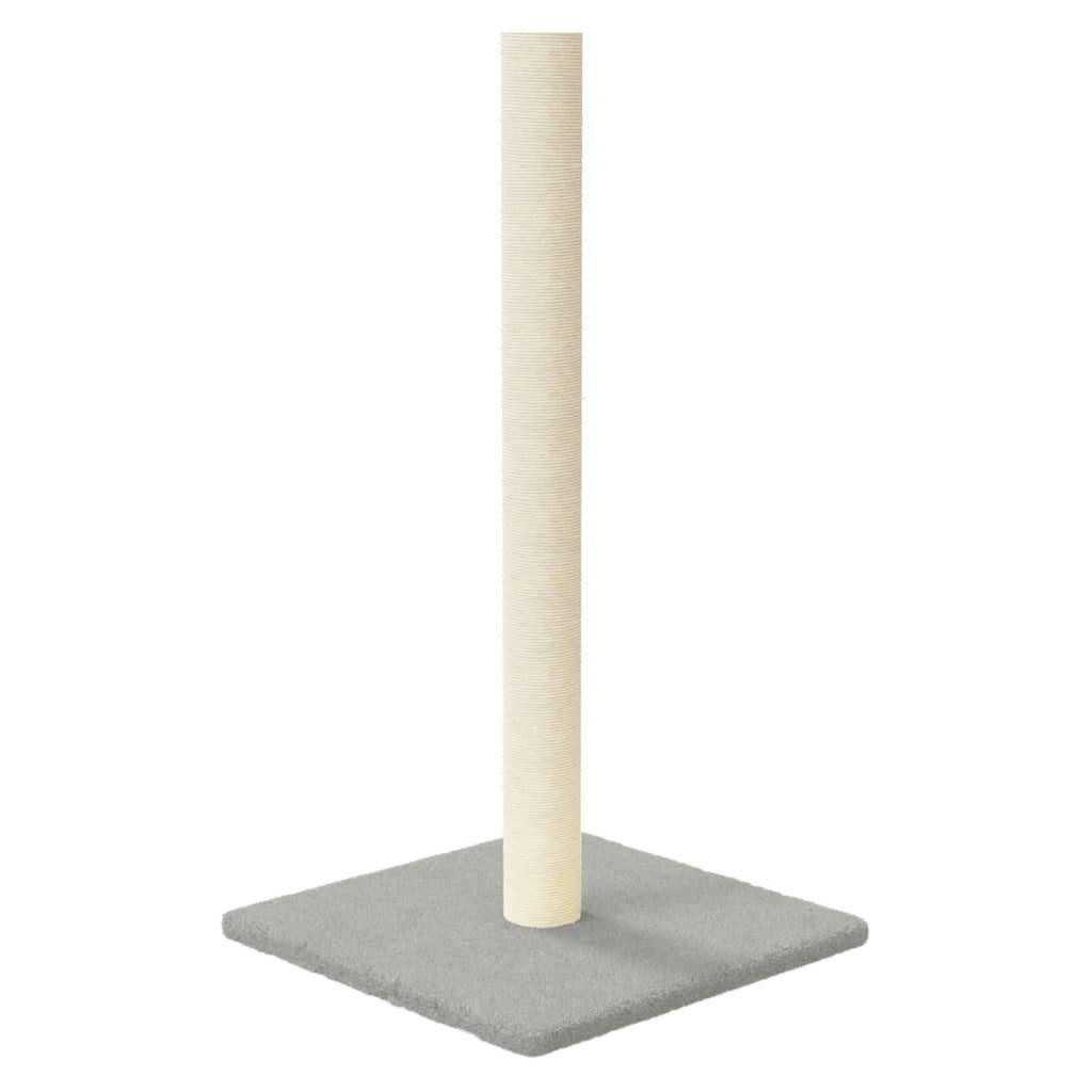 Kratzbaum Kratzsäule Hellgrau 35x35x70 cm Katze Kratzbaum Spielplatz