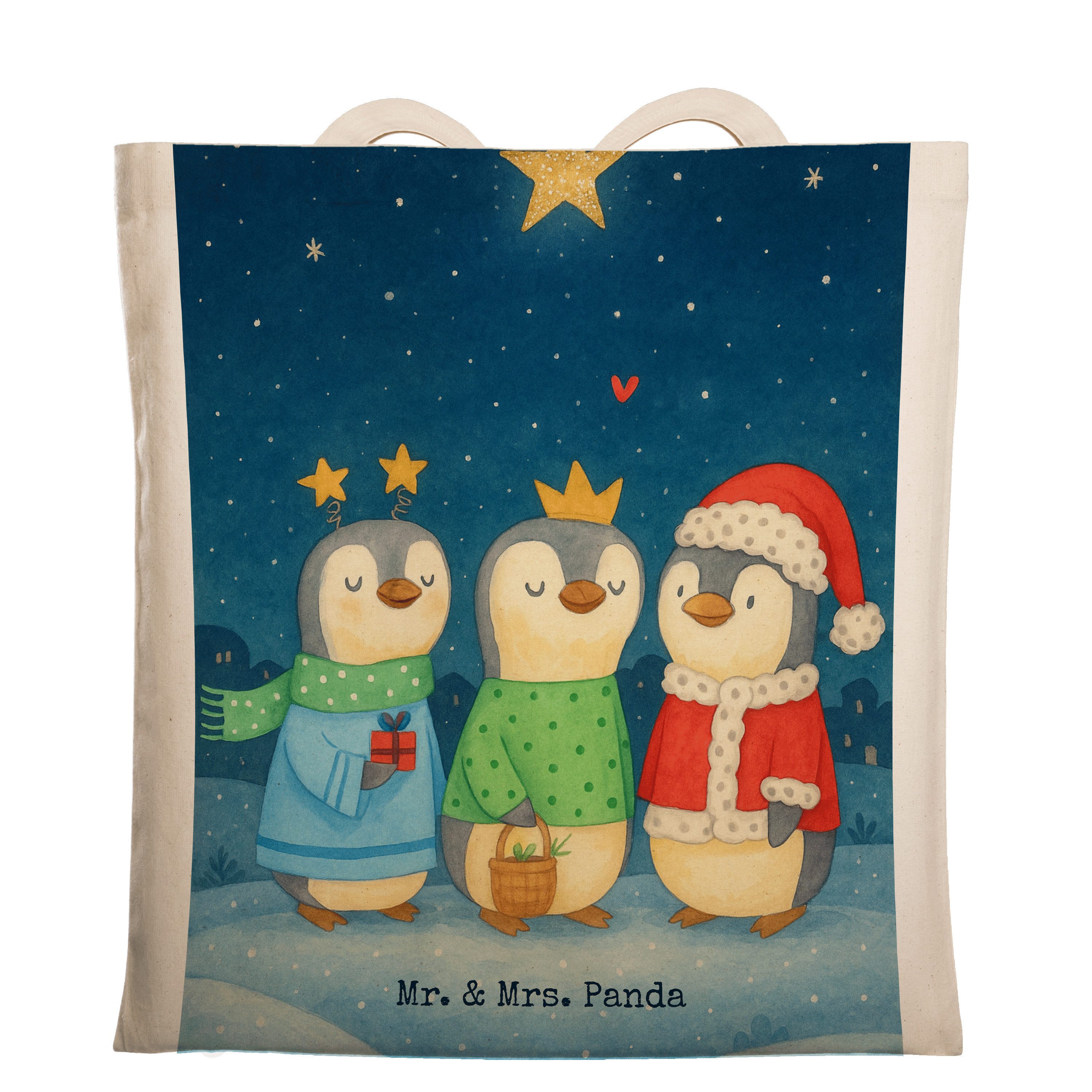 Tragetasche Winterzeit Heilige drei Könige Design, Shopping Tasche, Weiß, Weihnac
