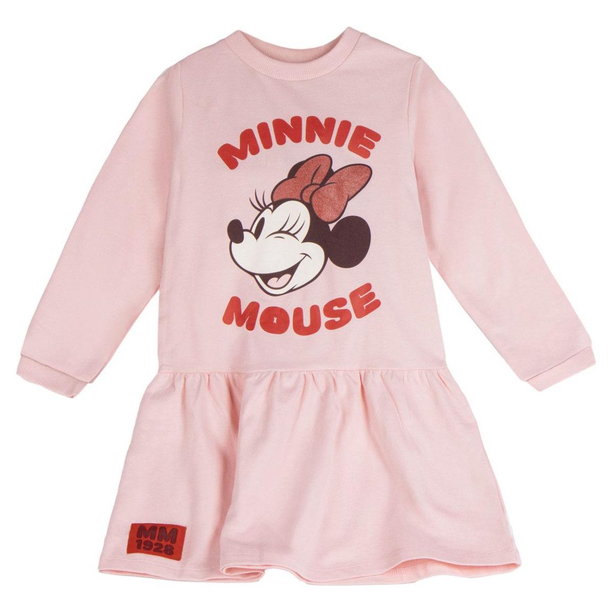 Cerda Bodykleid Disney Minnie Mädchen Kleid – Weiches Sweatkleid für Schule & Freizeit
