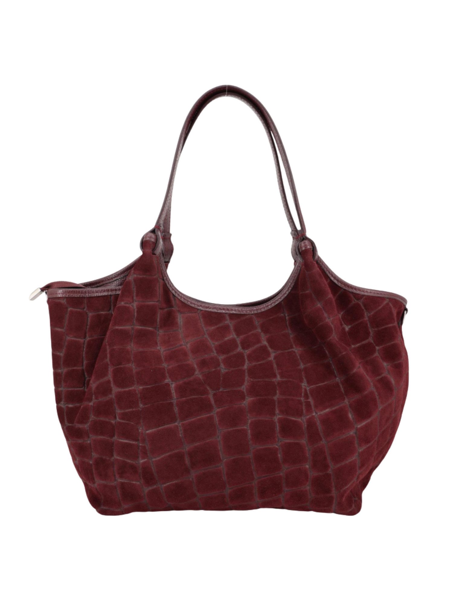 BRISE TASCHE Shopper Geräumiger Echtleder-Shopper mit Schulterriemen und 3 Fächern, Echtleder, Reißverschlussfächer, abnehmbarer Schulterriemen