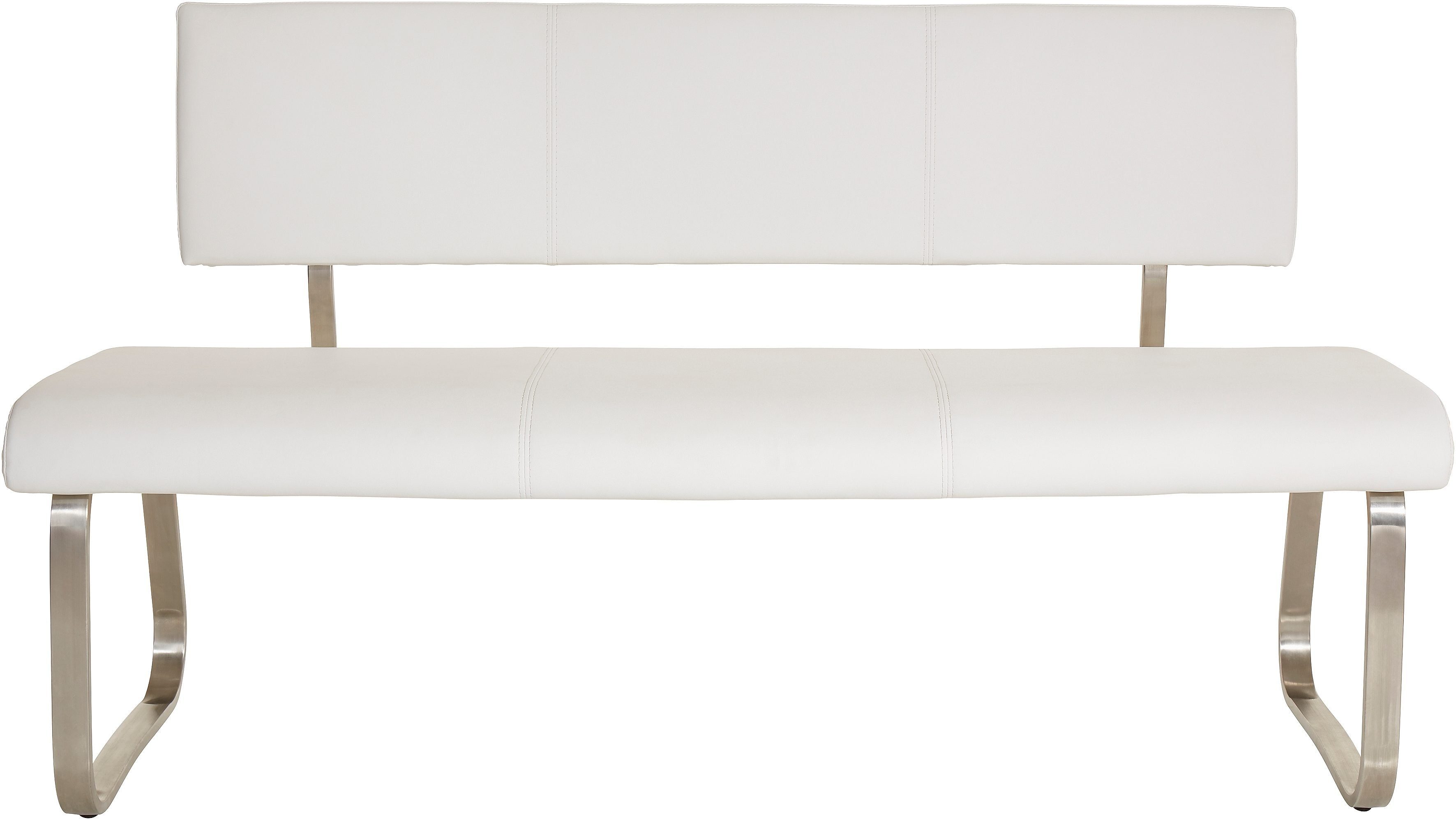 MCA furniture Polsterbank Arco bis 280 in | (1-St), kg, verschiedenen Breiten belastbar weiß weiß Kunstleder