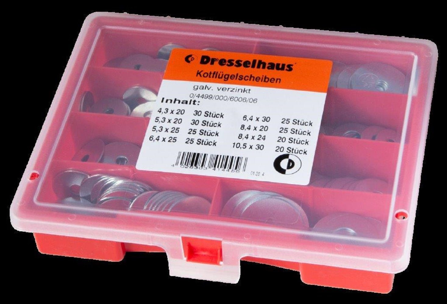 Dresselhaus Werkstatt-Set Dresselhaus Менюe Kunststoffsichtkasten, 8-tlg., DH-6006