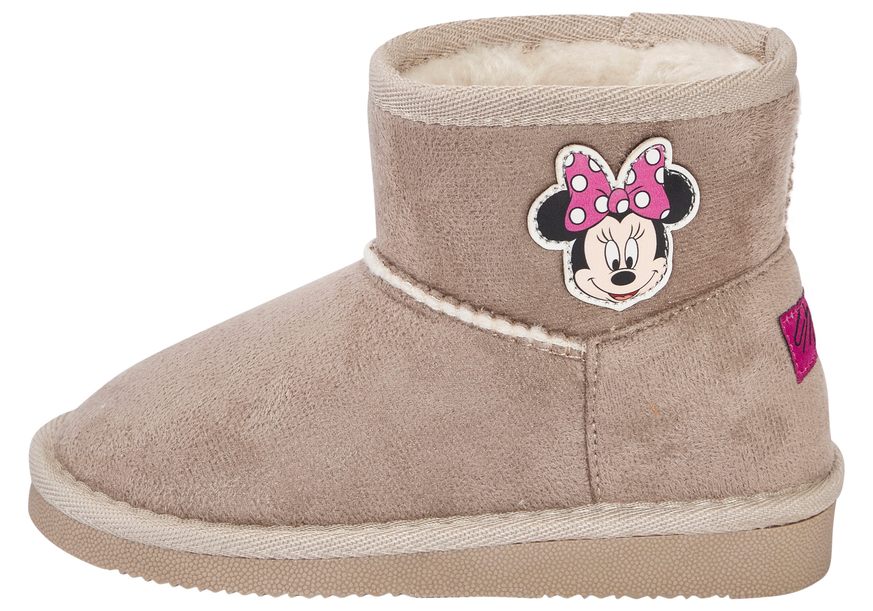 Disney MINNIE Schlupfboots (für Kinder) Winterschuhe, Winterboots, Snowboots, Schlupfstiefel, gefüttert