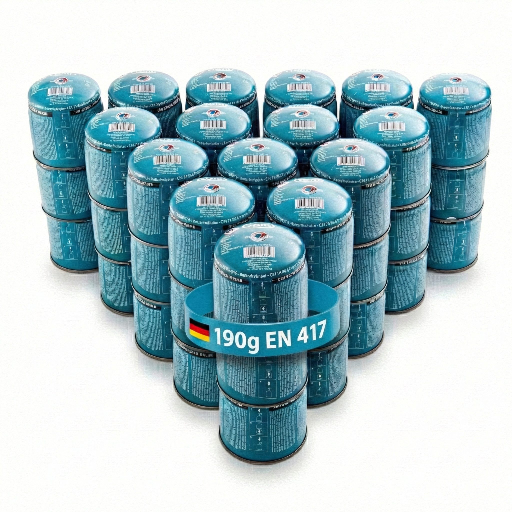 TOM Gaskartusche 190g Stechgaskartuschen Universal Gas, Zubehör für TOM GB-190, 48 St., für Tischkamine, Gasbrenner, Gaskocher, Unkrautbrenner etc.