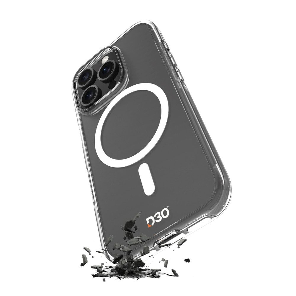 Puro Handyhülle Schutzhülle Smartphonehülle Aufprallschutz 6,3 Zoll, D3O-Aufprallschutz, MagSafe, vergilbungsfrei