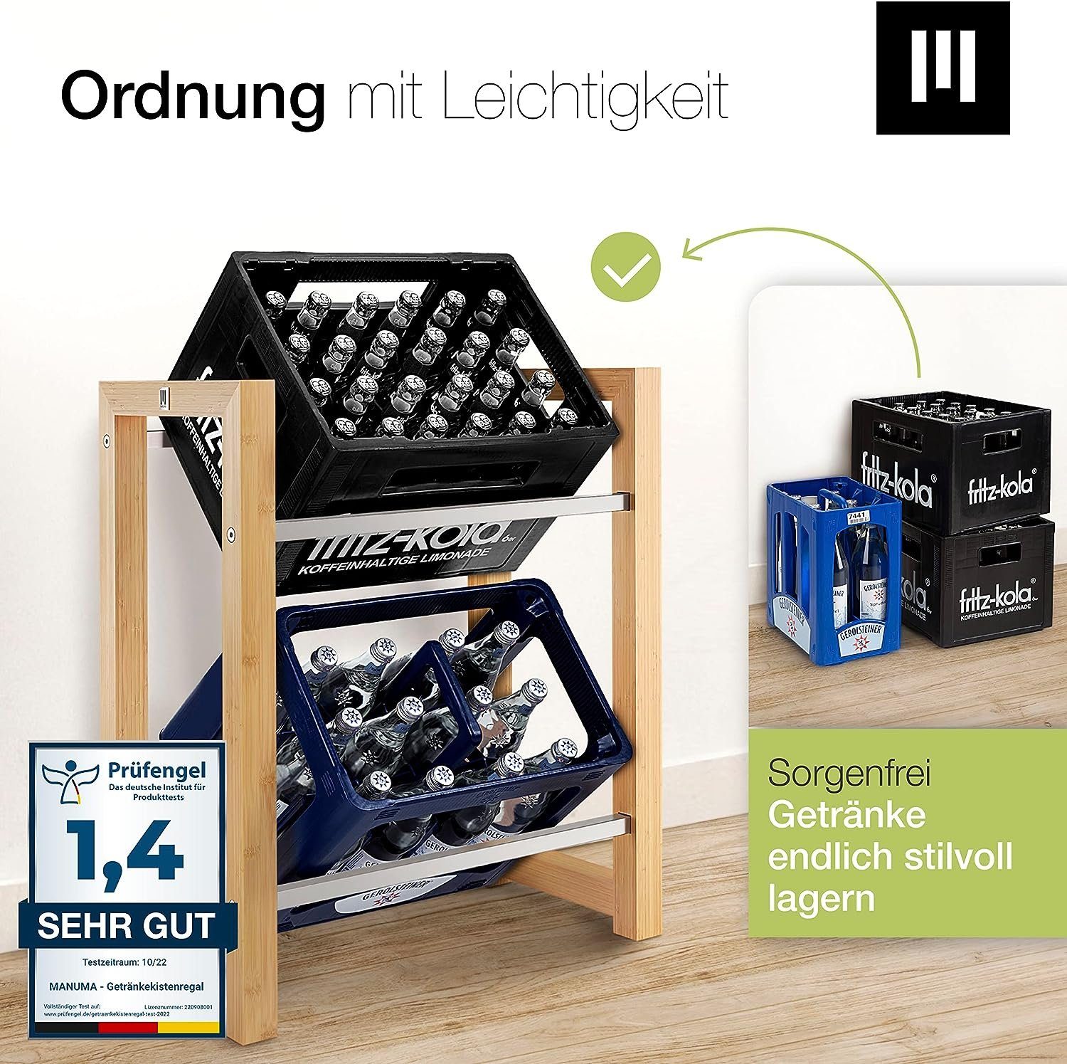 MANUMA® Standregal JAMES GETRÄNKEKISTENREGAL, Dein Getränkeregal günstig online kaufen