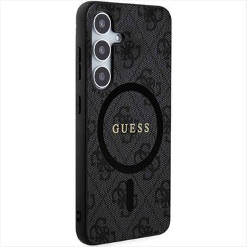 Guess Smartphone-Hülle Guess Samsung Galaxy S24 4G Collection Leather Metal Logo MagSafe Case