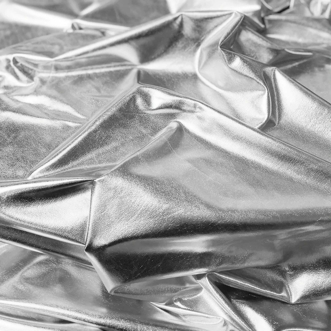 Event Kauf Stoff Lycra-Spandex-Gewebe Meterware, Breite 145 cm - Metallic Stretch