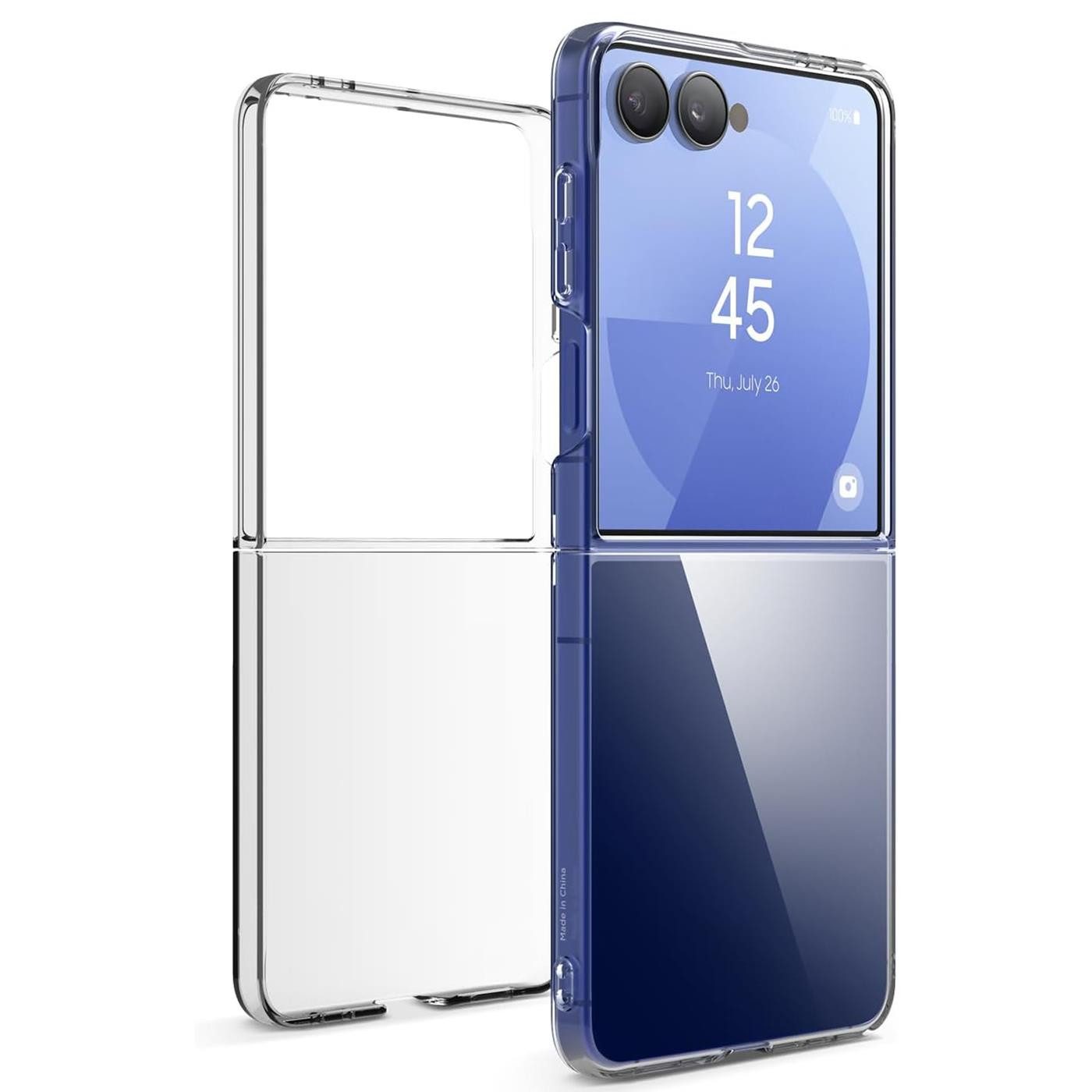 CoolGadget Handyhülle Silikon Handy Hülle Slim für Samsung Galaxy Z Flip 7, dünne TPU Schutzhülle Case in transparent / durchsichtig