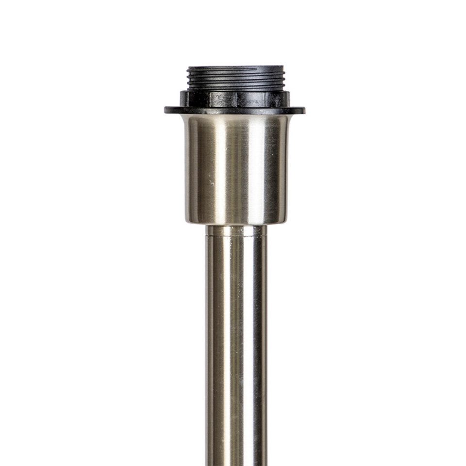 Qazqa Stehlampe Simplo, ohne Leuchtmittel, E27, Stahl, Modern, Stahl, 1-fla günstig online kaufen