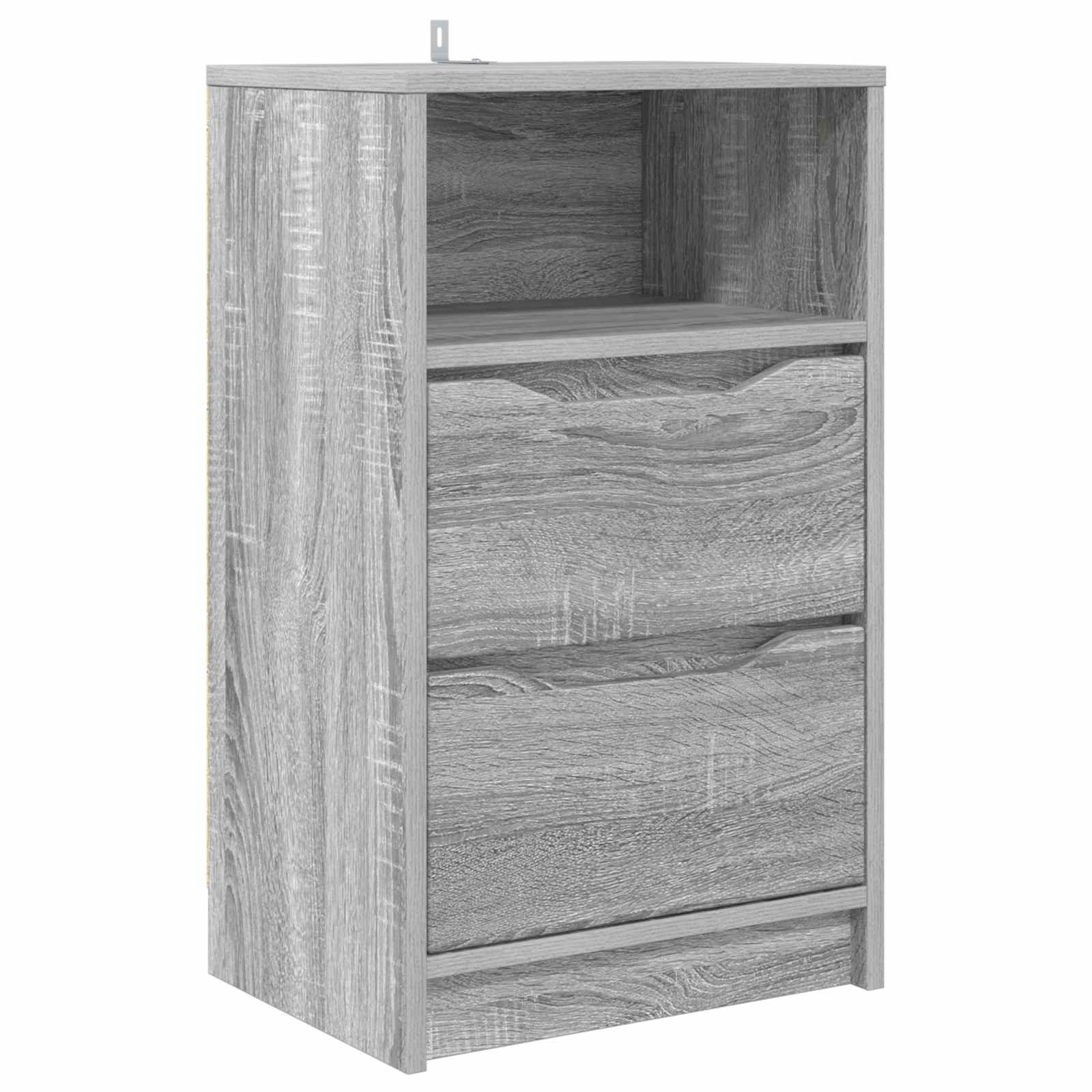 Nachttisch Nachttisch Graues Sonoma 40 x 30 x 467 cm Holzwerkstoff