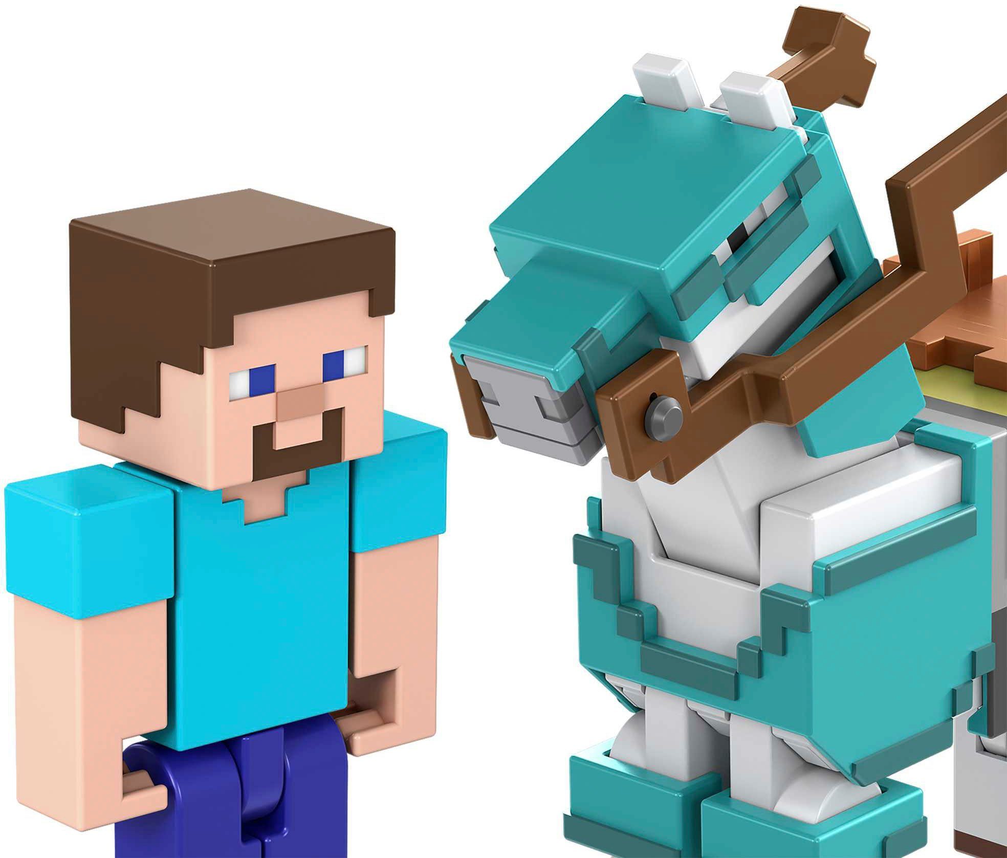 Spielfigur Horse Steve and Minecraft, Mattel® Armored