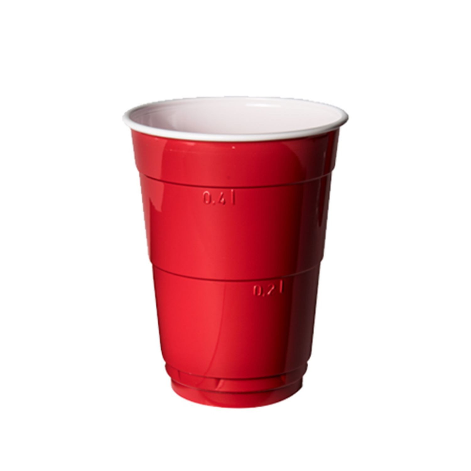 PAPSTAR GmbH Geschirr-Set Becher Beer Pong rot 400ml. / 10St.