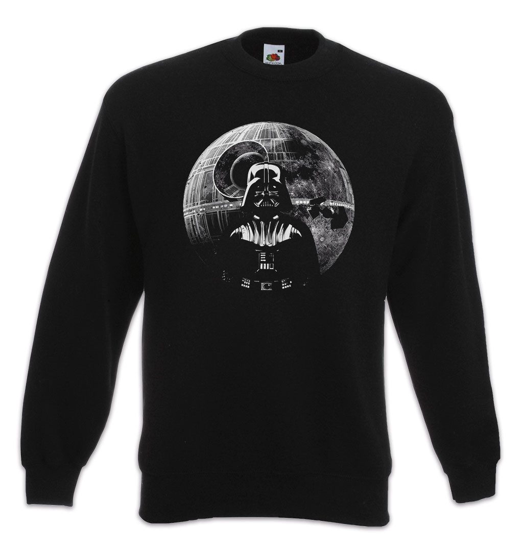 Urban Backwoods Sweatshirt Darth Moon Sweatshirt Sterne Mond Star Vader Tie Wars Krieg Sci-Fi (1-tlg) Fighter Dark Side Interceptor