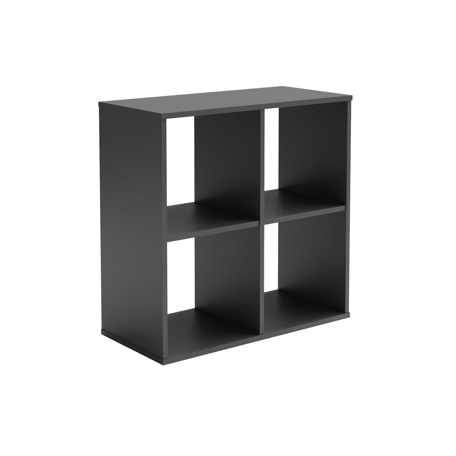 KOBI S.C. Bücherregal KOBI LONI 2x2 Regal grau 80x80x38 cm matte Oberfläche