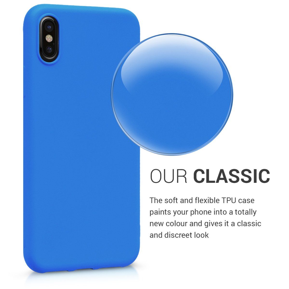 kwmobile Handyhülle Hülle für Apple iPhone X, Hülle Silikon - Soft Handyhülle - Handy Case Cover