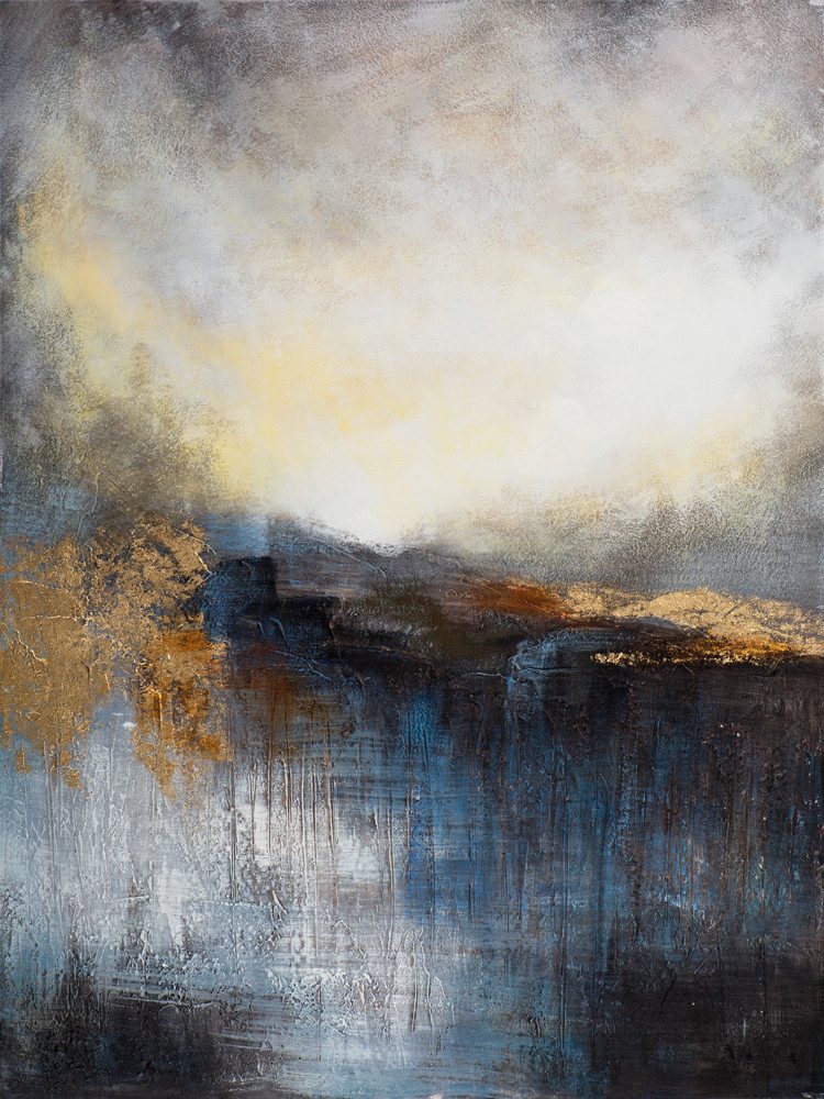 ArtUniverse Gemälde Abstrakte Seelandschaft 90 x 120 cm, Abstrakt