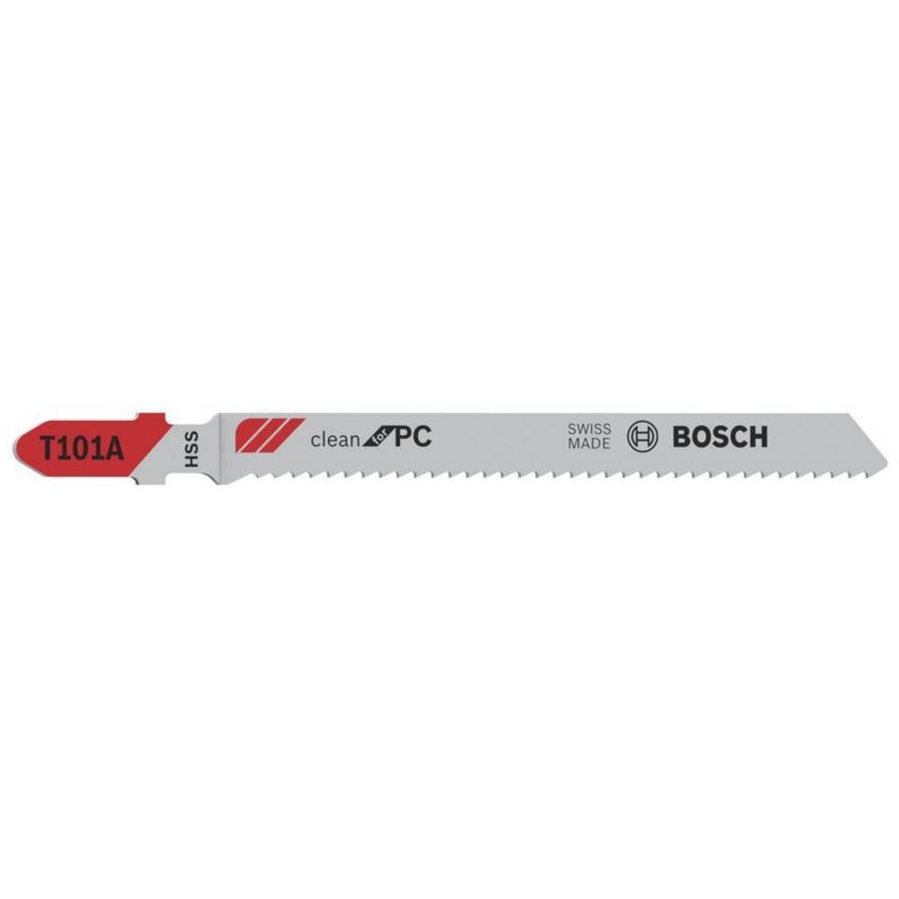 BOSCH Stichsägeblatt Stichsägeblatt T 101 A Clean for PC, 5er-Pack 2608631010