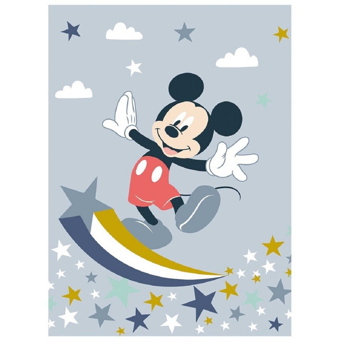Wohndecke Weiches & leichtes Decke für Bett & Sofa (110x150 cm), Disney Mickey Mouse
