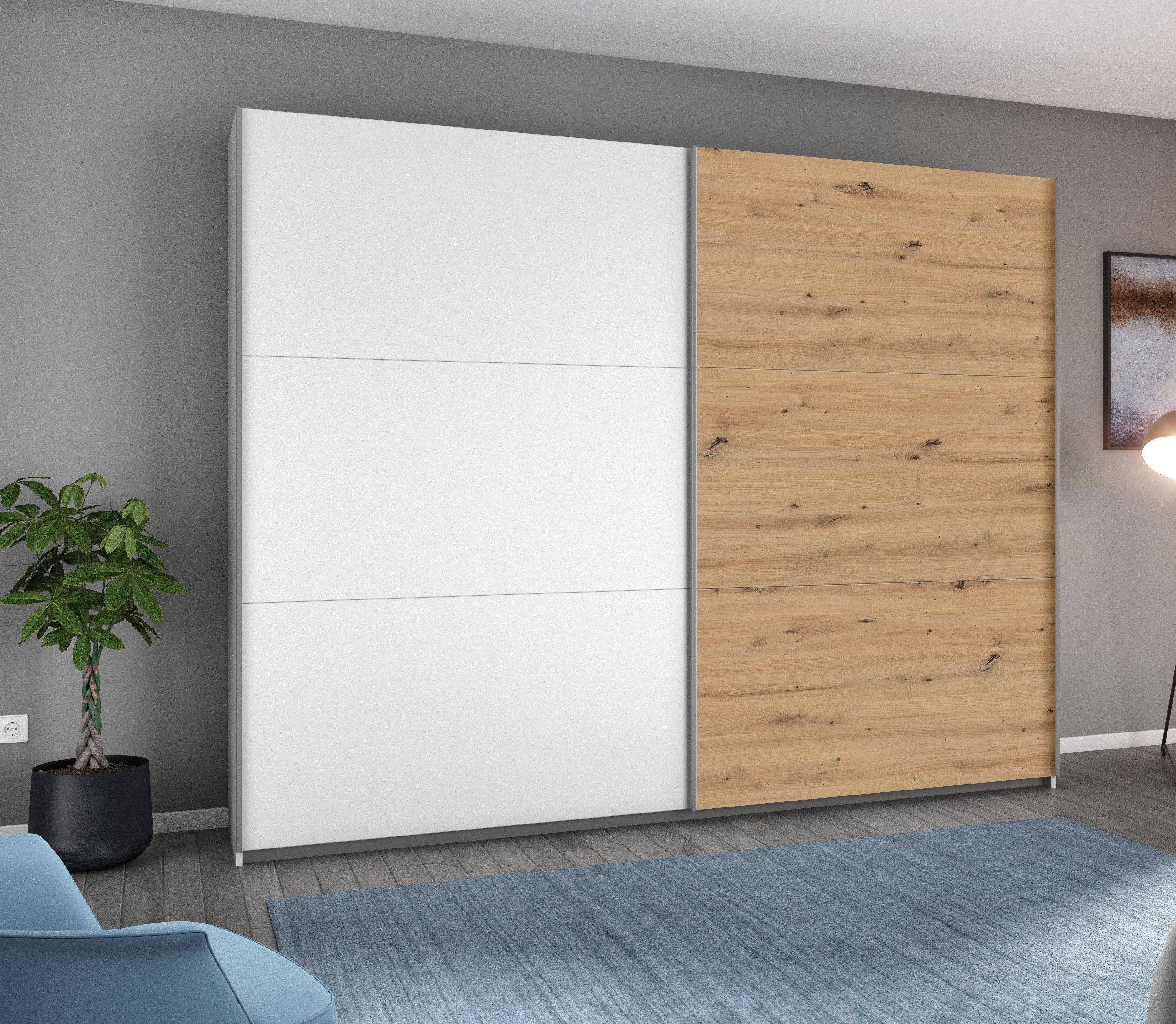 rauch Schwebetürenschrank "AURELIO Kleiderschrank Garderobe TOPSELLER", 3 v günstig online kaufen