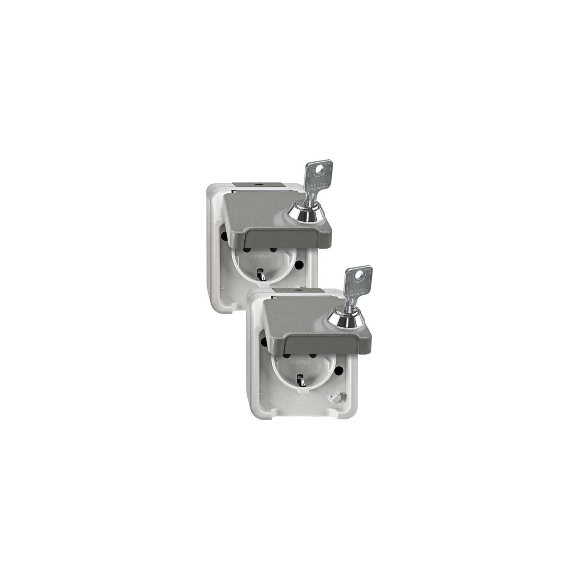 merten Steckdose Merten SCHUKO-Steckdose lichtgrauMEG2424-8029