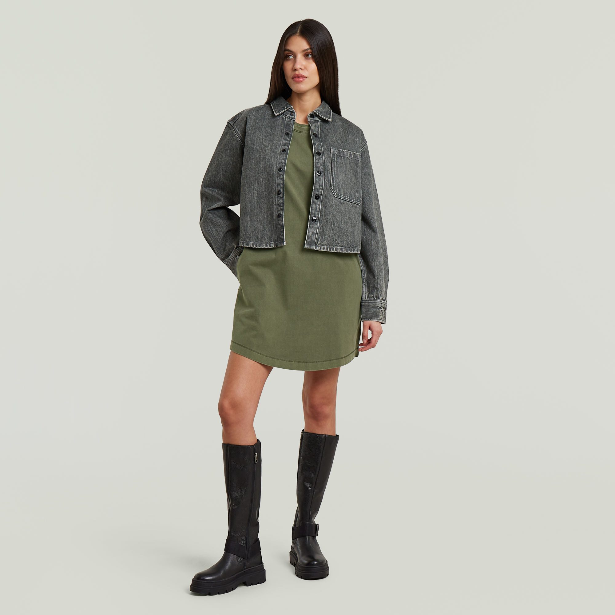 G-STAR Jerseykleid mit Taschen in der Seitennaht