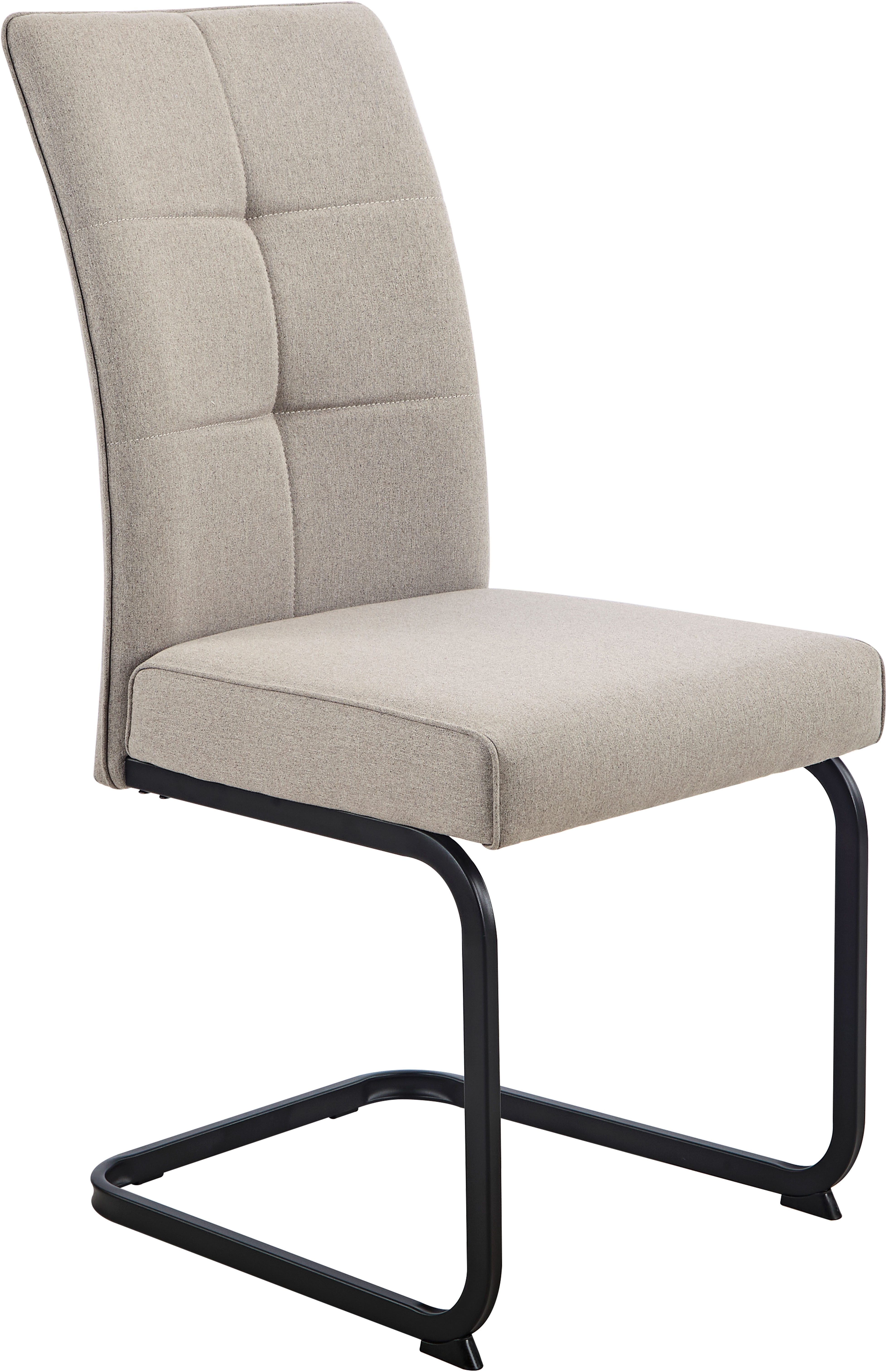 HELA Freischwinger MALTA (Set, 1 St), verschiedene Bezüge, Gestell Hochkant, Steppnähte