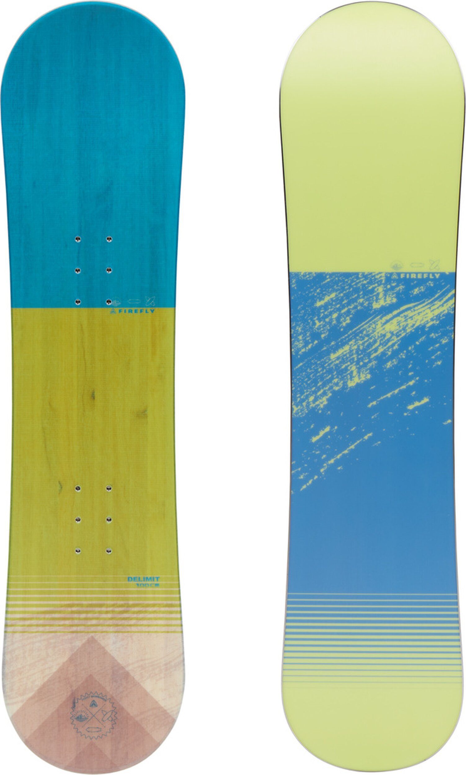 FIREFLY Snowboard Snowboard Delimit II BLUE/GREEN LIME/WOOD