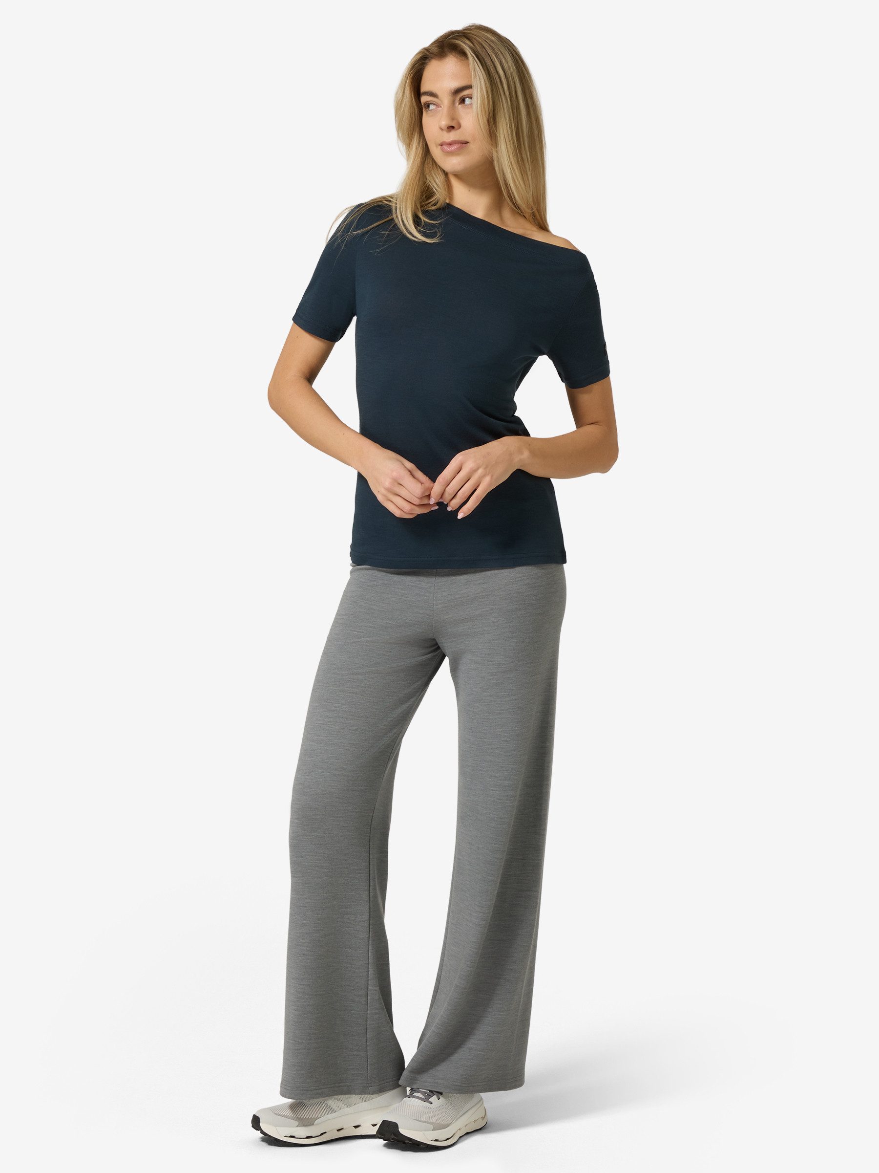 SUPER.NATURAL T-Shirt für Damen,Merino W DROP SHOULDER TEE lässig, atmungsaktiv