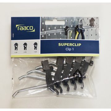 raaco Werkzeughalter raaco 110778 Werkzeughaken Clip 3-75 mm Winkelhaken (L x B x H) 27 x 9