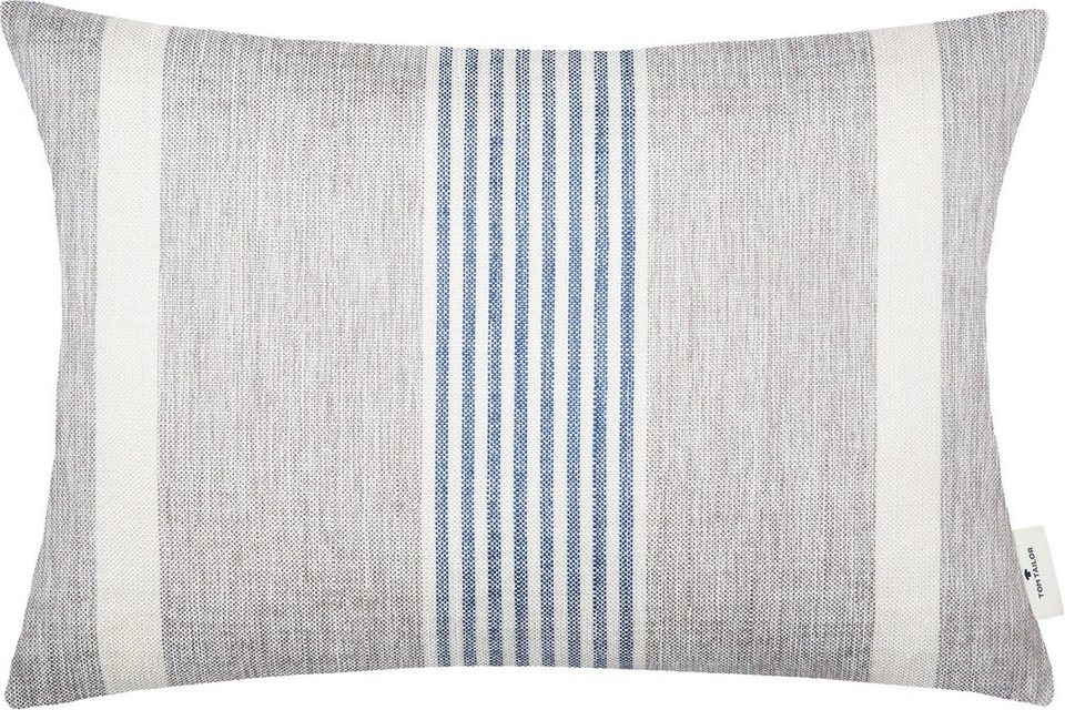 TOM TAILOR HOME Dekokissen Fresh Stripe, mit modernem Streifendessin, Kissenhülle  ohne Füllung, 1 Stück, STANDARD 100 by OEKO-TEX® zertifiziert