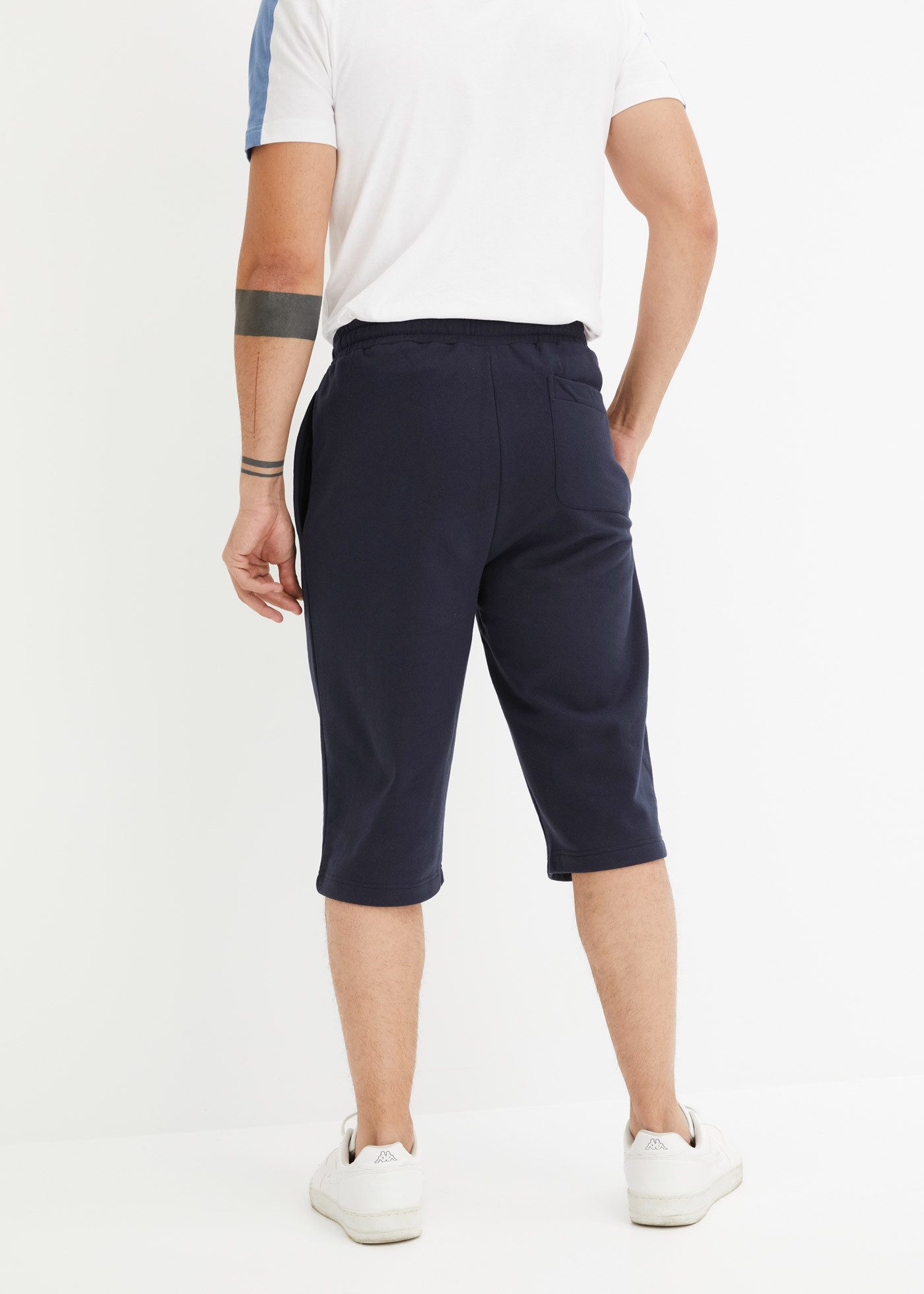 bonprix Sweatbermudas aus Baumwolle und Polyester, regular fit, casual Stil