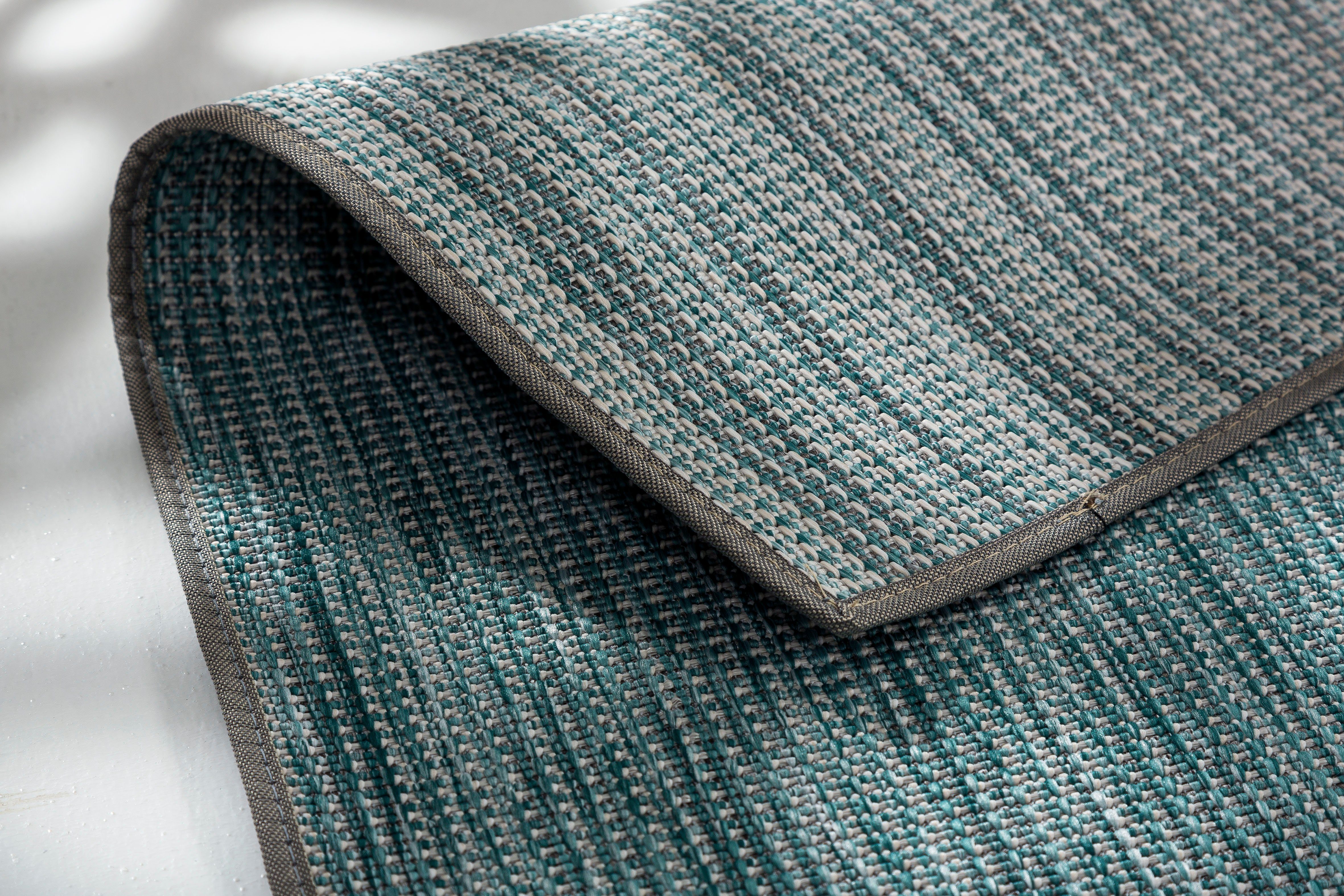 SCHÖNER WOHNEN-Kollektion Teppich Parkland 6351 220, rechteckig, Höhe: 5 mm, In- und Outdoor geeignet, eleganter Flachflorteppich