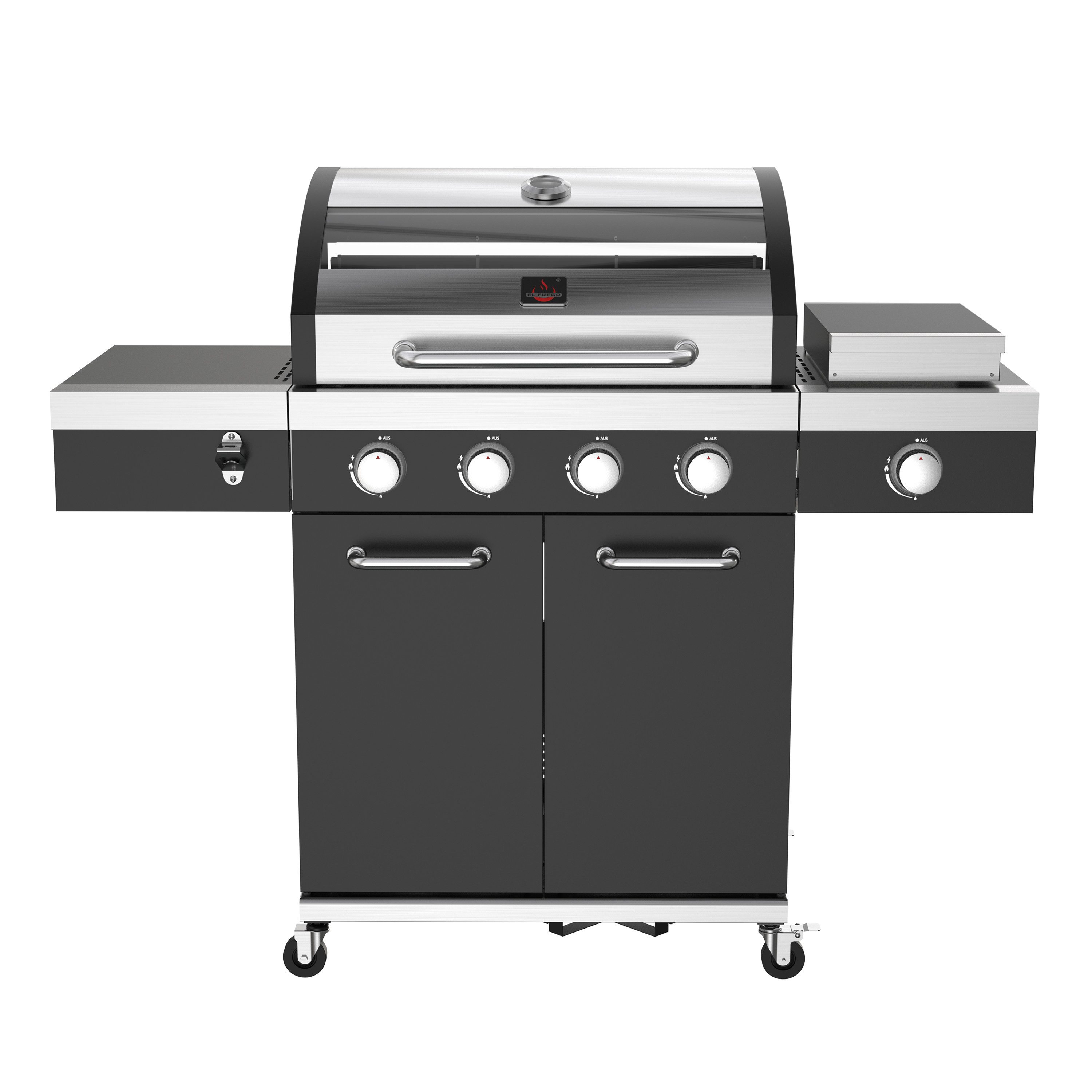 El Fuego Gasgrill Gasgrill "Kingsten" von El Fuego®, 4 + 1 Brenner, inkl. viel Zubehör