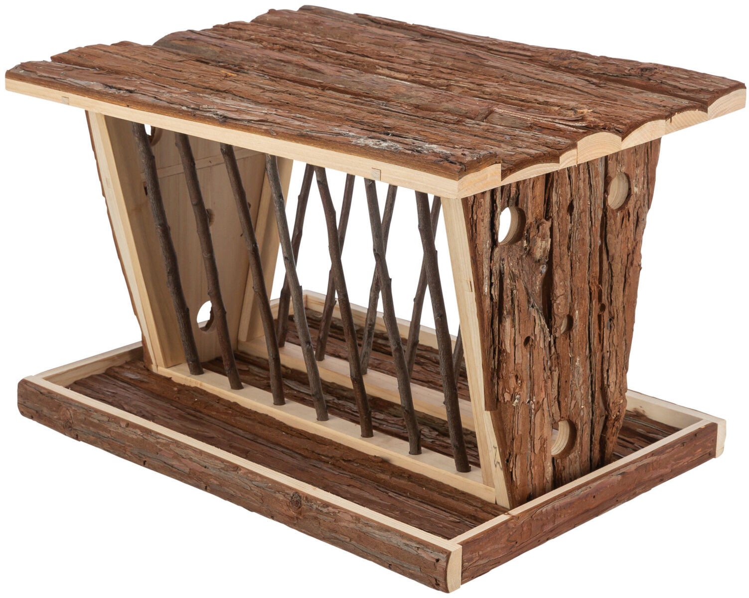 TRIXIE Futterstation Heuraufe zum Aufstellen - diverse - 40 × 22 × 30 cm