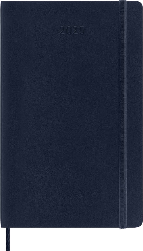 Thumbnail - MOLESKINE Buchkalender, 12 Monate Tageskalender 2025 - Weicher Einband - Blau - L/A5