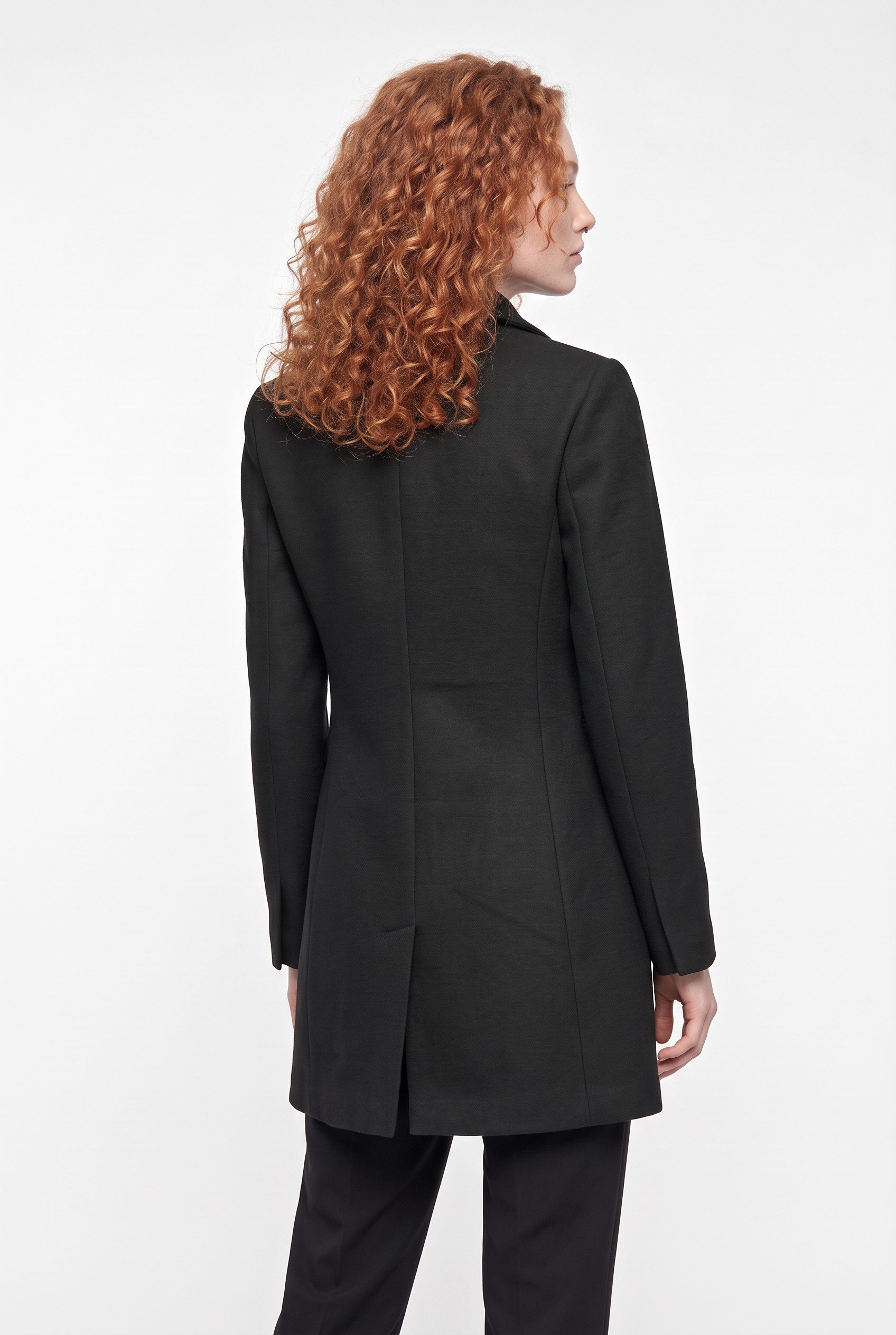 ONLY Kurzmantel ONLMICOL FITTED COAT CC OTW Materialmix mit Wolle – Bild 2 von 5