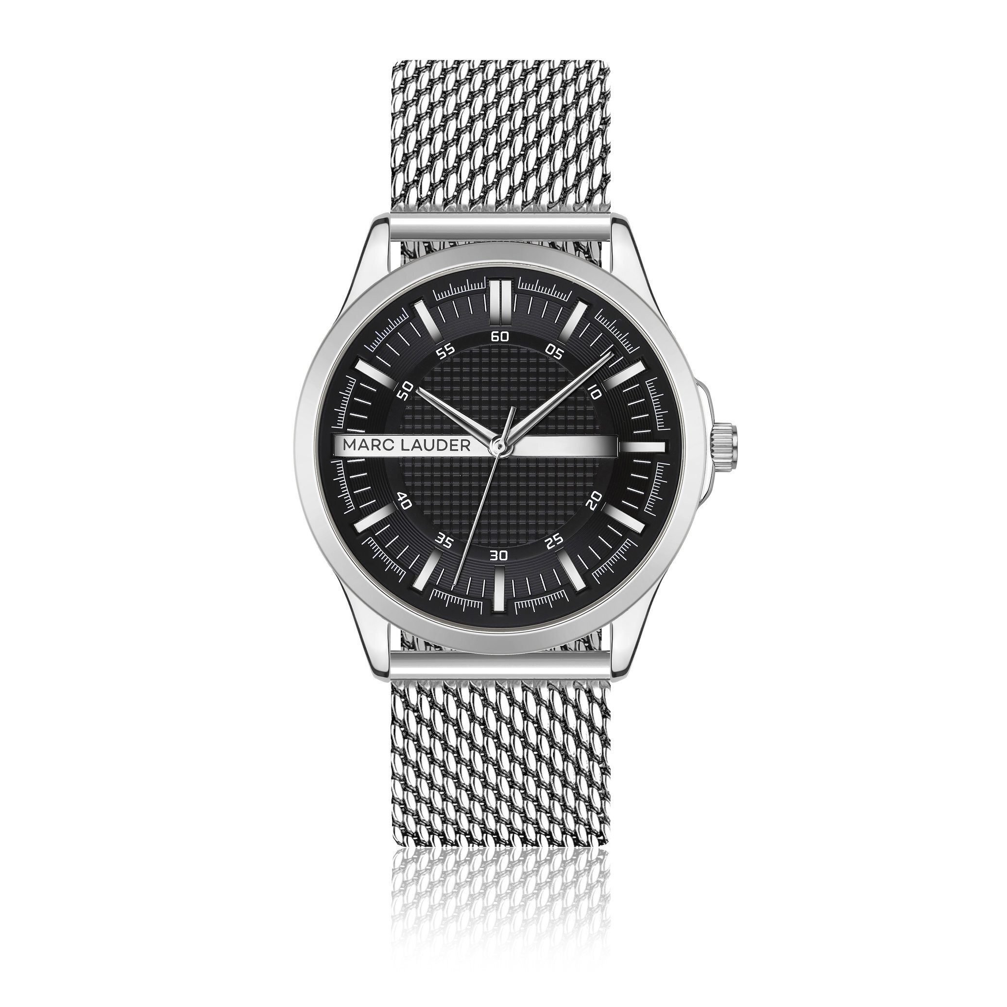 MARC LAUDER Quarzuhr MF6-B192S Mariselle Silver Mesh