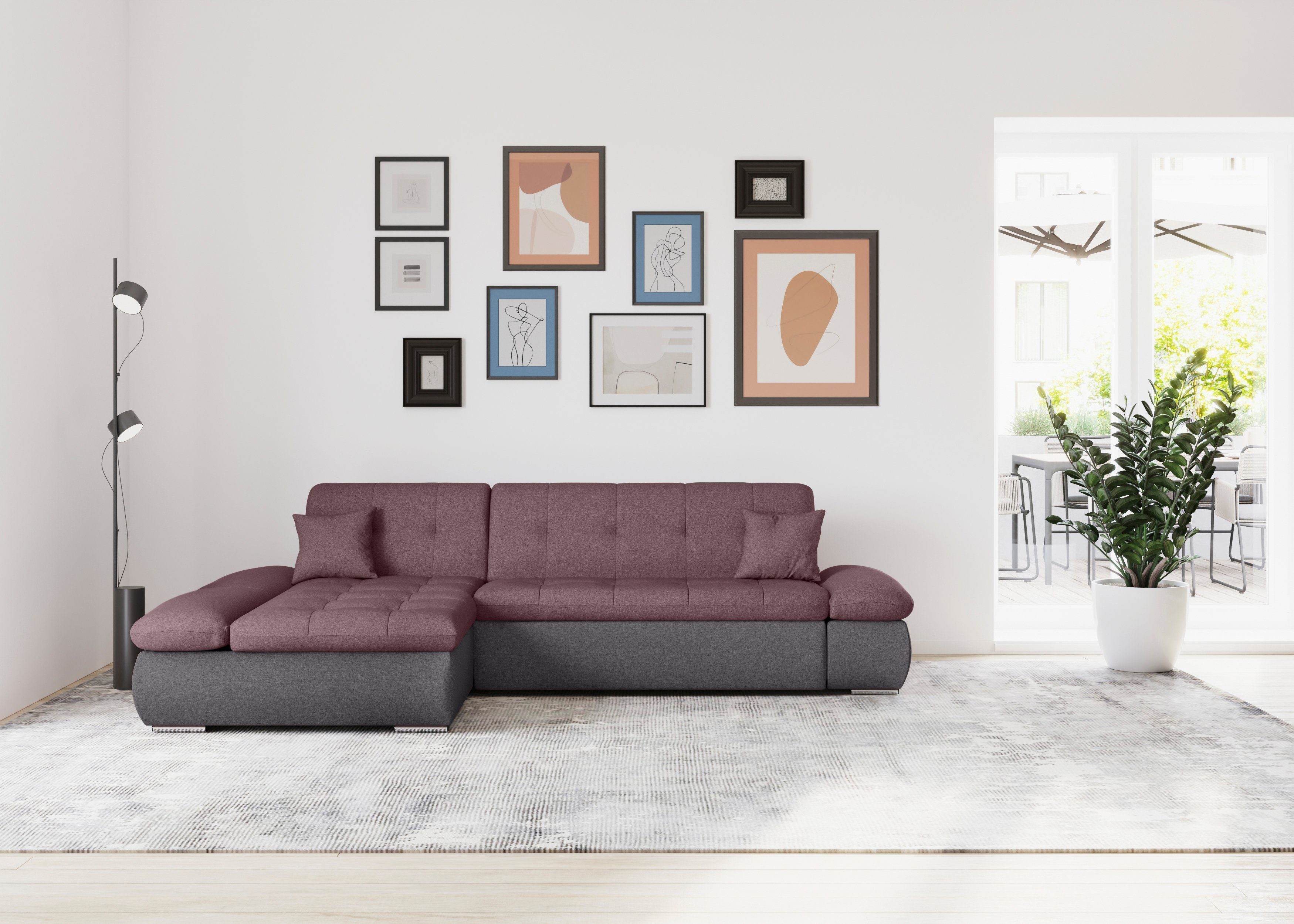 DOMO collection Ecksofa Moric, L-Form, XXL-Sofa günstig online kaufen