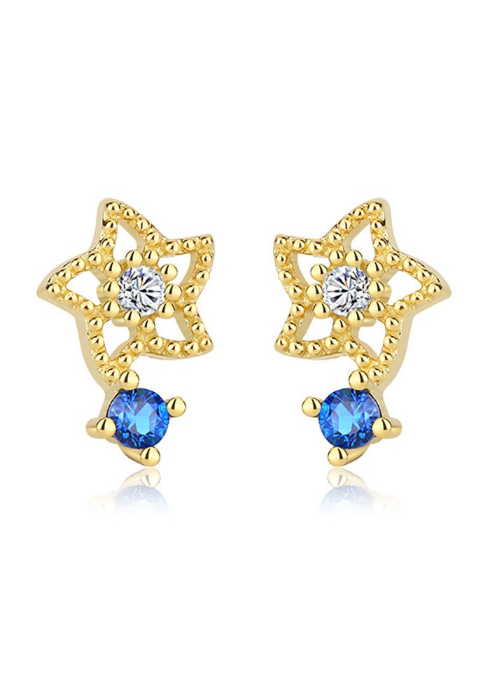 Color Design Paar Ohrstecker Stern Ohrringe SMK-21K1 (Ohrstecker Stern mit günstig online kaufen